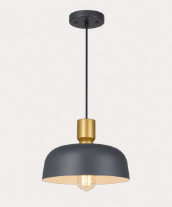 7092: New Pendant Light Fixtures Ceiling Hanging with Hammered Metal Shade, Modern Pendant Light