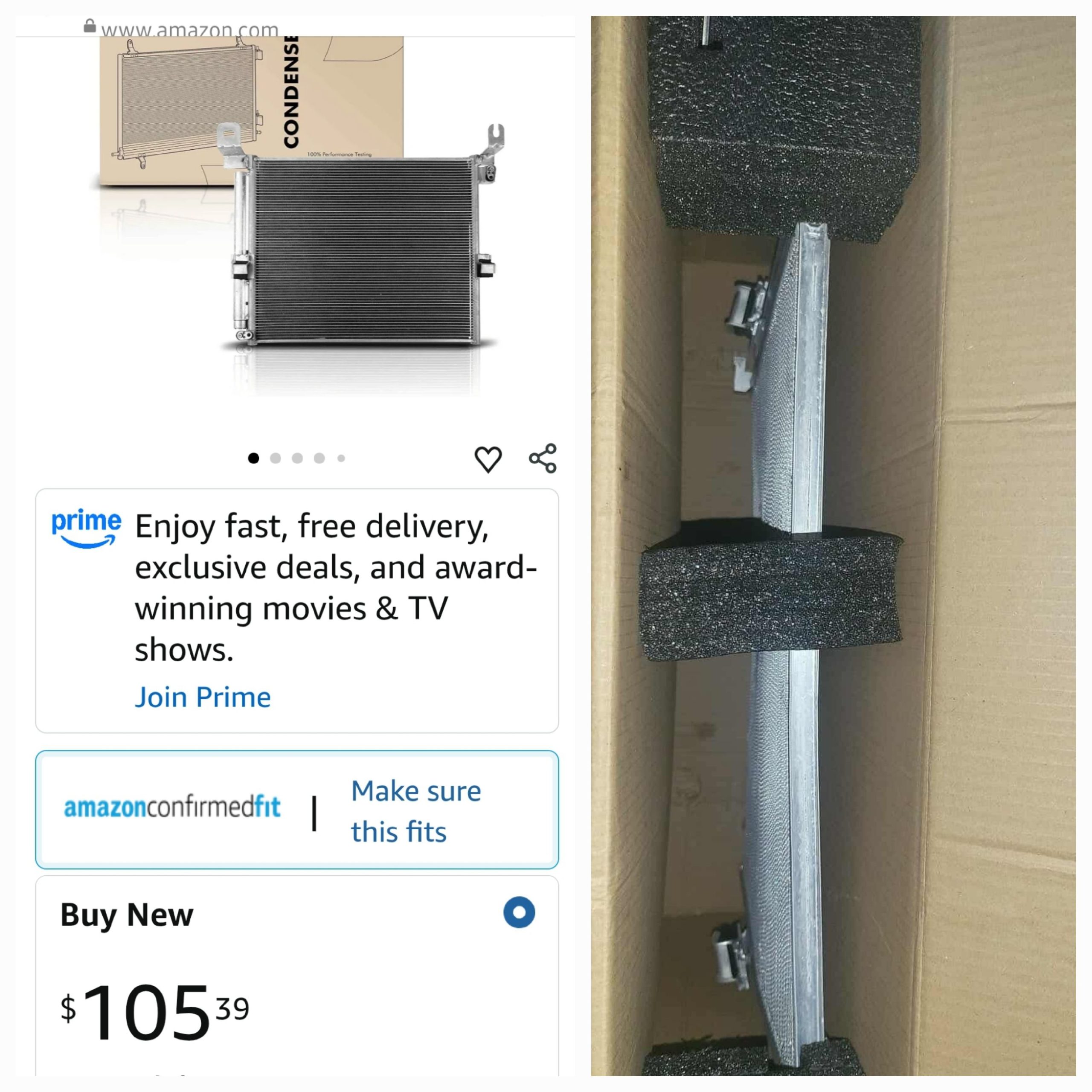 A-Premium Air Conditioning A/C Condenser Compatible with 2005-2012 Toyota Tacoma 2.7L 4.0L, Re - Image 2