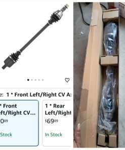 Alternative view of Front Left/Right CV Axle Shaft Fits for Polaris RZR 4 800/ RZR S 800 Ranger 570 900 1000 Crew XP 2009 2010 2011 2012 2013 2014 2015 2016 2017 2018 2019 2020, Replace for 1332637, 1 Front Axle