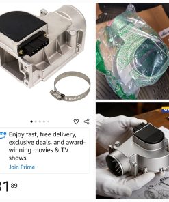 Alternative view of New Mass Air Flow Meter Sensor MAF 22250-35050 for 1989-1995 Toyota Pickup Toyota 4Runner 2.4L 22REC with Bolts, Air Flow Meter Sensor AFM