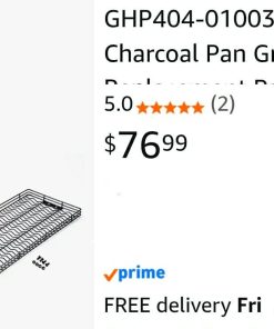 Alternative view of GHP404-01003-02 Charcoal Pan Grill Replacement Parts for Dyna Glo Ash Tray DGN576DNC-D DGN576DNC Grill Parts Master Forge MFJ576DNC Ash Pan Charcoal Basket Charcoal Tray Dyna-glo Grill Accessories