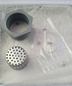 Alternative view of 8 Inch Square Shower Drain with Removable Tile Insert Grate, Brushed 304 Stainless Steel Square Shower Floor Drain, Includes Hair Strainer, CUPC Certified