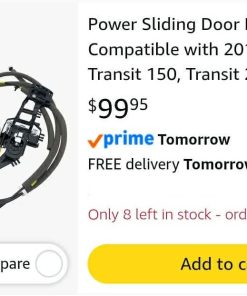 Alternative view of Power Sliding Door Lock Actuator Compatible with 2015-2017 Transit 150, Transit 250, Transit 350, Transit 350 HD Rear Right Passenger Side