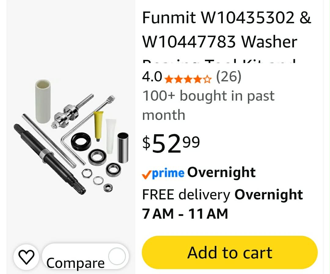 Washer Bearing Tool Kit and Tub Seal Replacement - Image 3