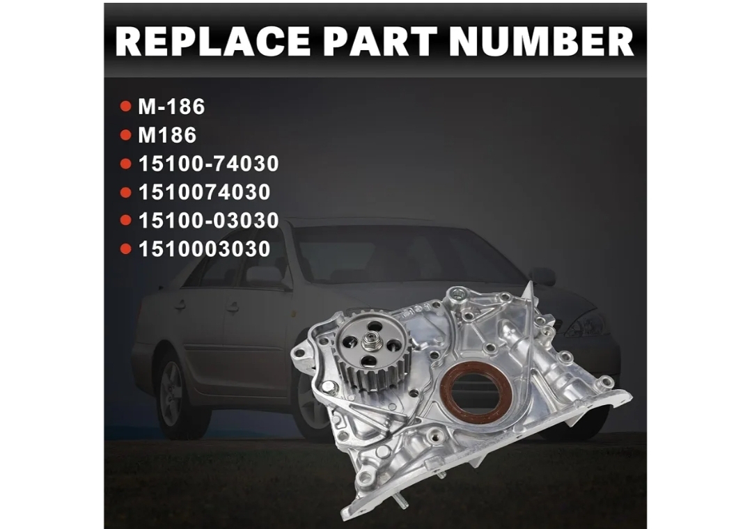 15100-74030 Oil Pump Compatible with Toyota Camry 1992-2001, Toyota Solara 1999-2001 L4 2.2L Replace M186 15100-03030 - Image 7