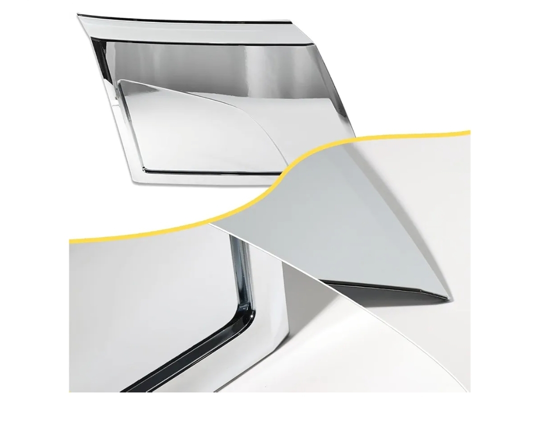 Side Bumper Chrome Trim without Hole Compatible with Volvo 2018+ Volvo VNL 1 Pair Of Right Passenger & Left Driver Side Bumper Extension Corners Chrome Trim - Image 4