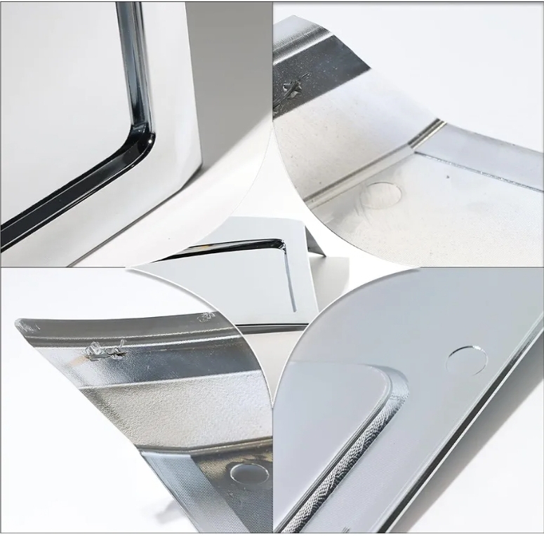 Side Bumper Chrome Trim without Hole Compatible with Volvo 2018+ Volvo VNL 1 Pair Of Right Passenger & Left Driver Side Bumper Extension Corners Chrome Trim - Image 7
