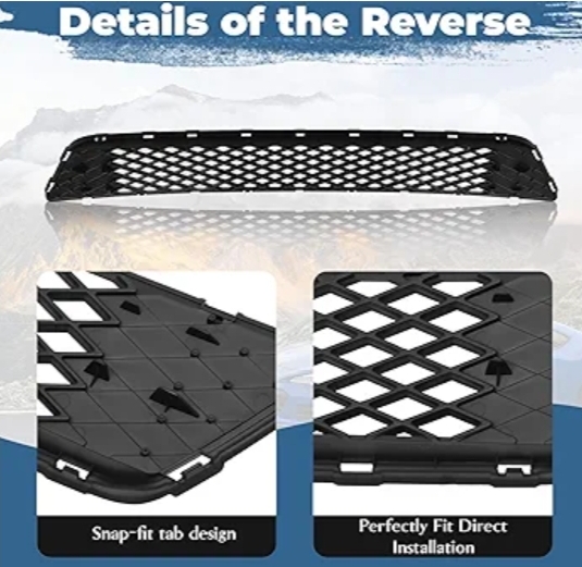 Front Bumper Lower Grille Compatible with Subaru WRX 2015 Automotive Grille Front Bumper Lower Grill Guard, Gloss Black - Image 8
