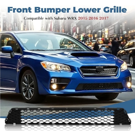 Front Bumper Lower Grille Compatible with Subaru WRX 2015 Automotive Grille Front Bumper Lower Grill Guard, Gloss Black - Image 5
