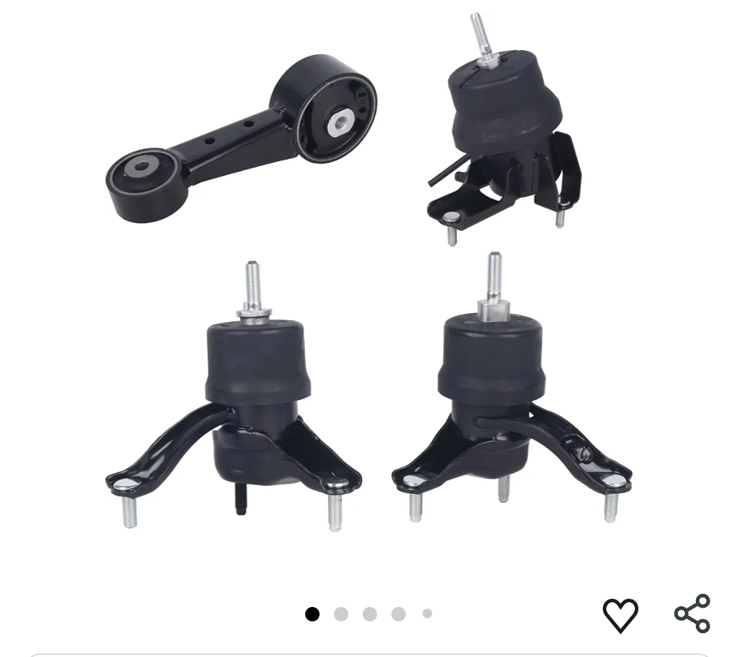 4PCS Engine Motor Mount Kit Fit for 2008-2012 Toyota Avalon, 2007-2017 Camry 3.5L V6; Automatic Trans,Replace #A4259 A4288 A42017HY A62036HY