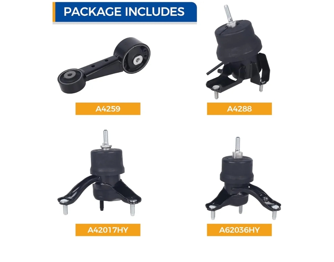4PCS Engine Motor Mount Kit Fit for 2008-2012 Toyota Avalon, 2007-2017 Camry 3.5L V6; Automatic Trans,Replace #A4259 A4288 A42017HY A62036HY - Image 8