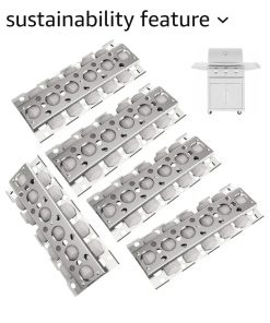 SafBbcue Grill Briquettes for Summerset Sizzler Grill Parts RCS 26" 32" 40" Grill Replacement Parts Turbo Captn Cook CG3CKWN CG4CKW Flame Tamer (5-Pcs)