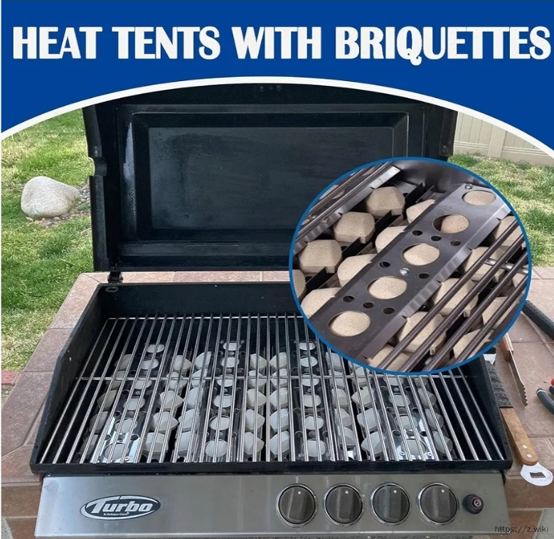 SafBbcue Grill Briquettes for Summerset Sizzler Grill Parts RCS 26" 32" 40" Grill Replacement Parts Turbo Captn Cook CG3CKWN CG4CKW Flame Tamer (5-Pcs) - Image 7