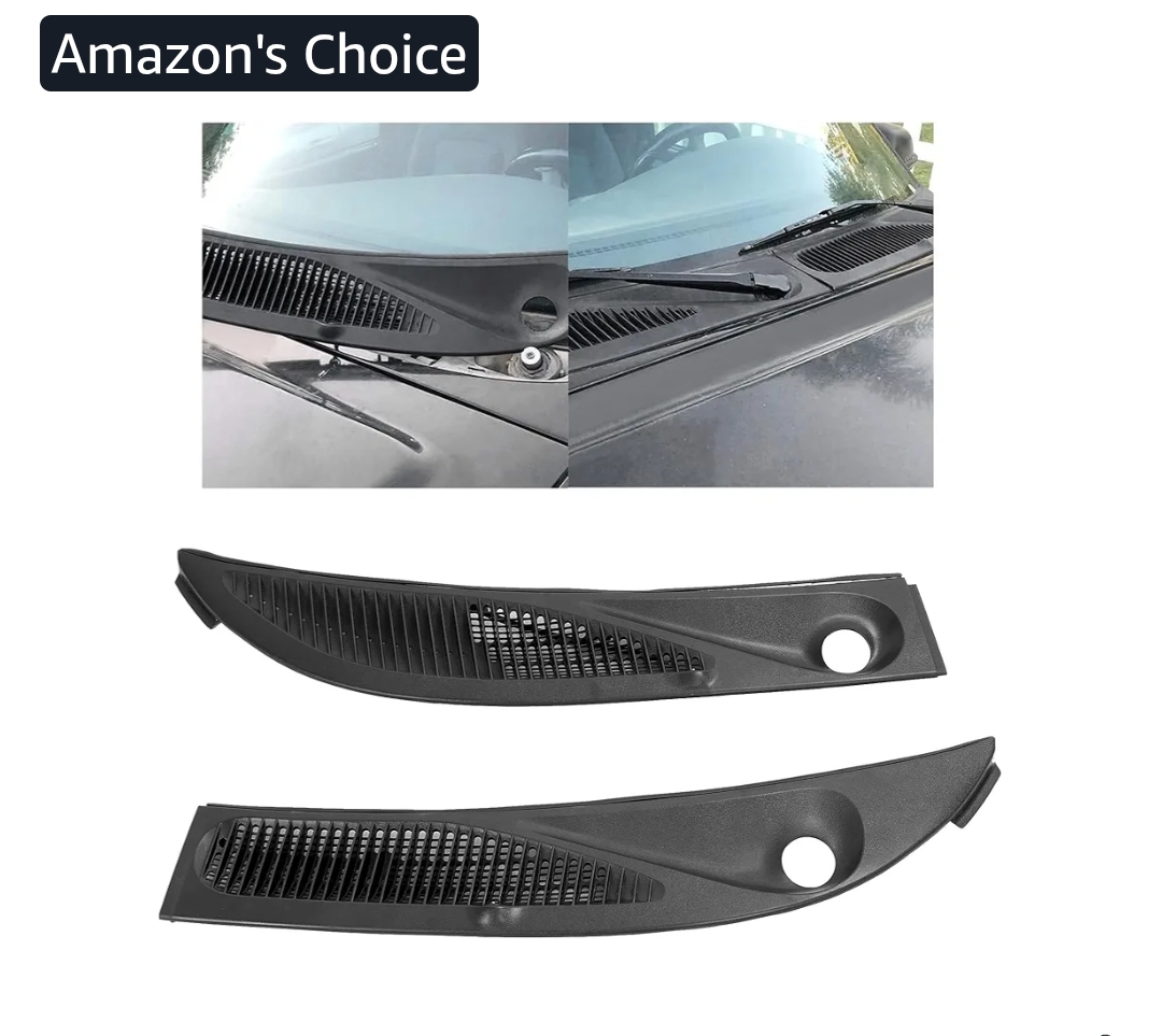 Windshield Wiper Cowl Grille Panels Compatible with 1995-2005 Ford Explorer 1997-2001 Mercury Mountaineer Replacement for F57Z-78022A68-A F57Z-78022A69-A