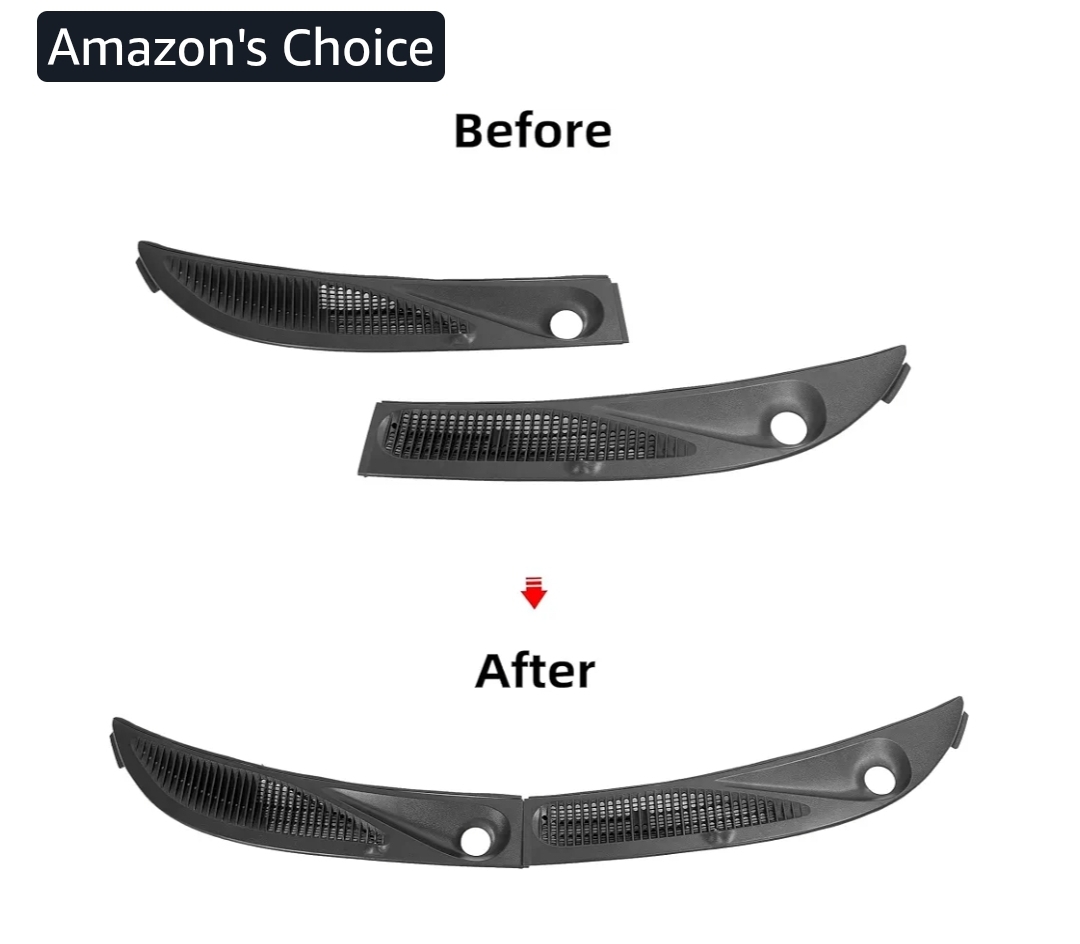 Windshield Wiper Cowl Grille Panels Compatible with 1995-2005 Ford Explorer 1997-2001 Mercury Mountaineer Replacement for F57Z-78022A68-A F57Z-78022A69-A - Image 7