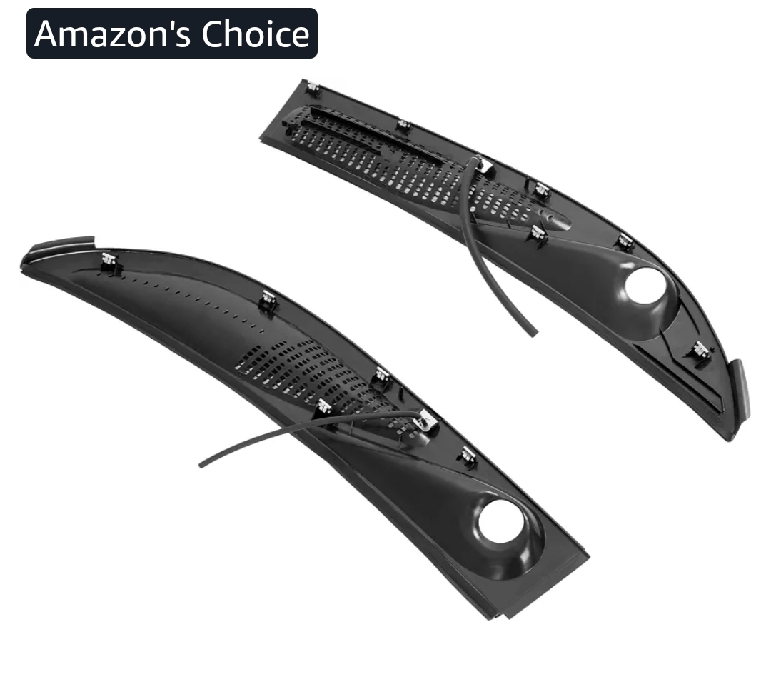Windshield Wiper Cowl Grille Panels Compatible with 1995-2005 Ford Explorer 1997-2001 Mercury Mountaineer Replacement for F57Z-78022A68-A F57Z-78022A69-A - Image 8