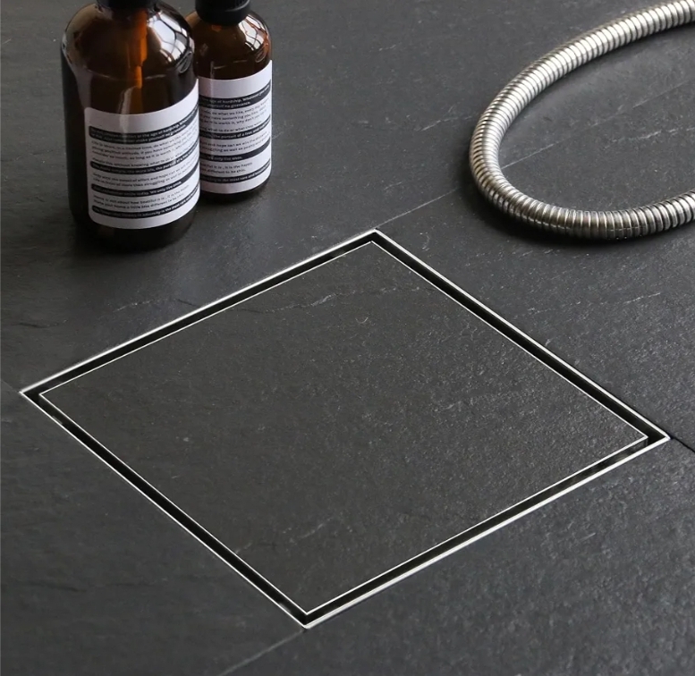 8 Inch Square Shower Drain with Removable Tile Insert Grate, Brushed 304 Stainless Steel Square Shower Floor Drain, Includes Hair Strainer, CUPC Certified - Image 10