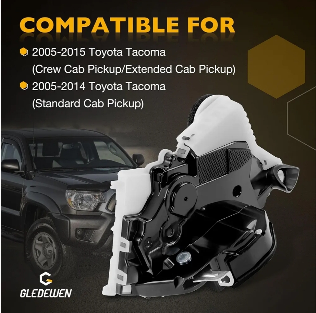 Door Lock Latch Actuator Without Keyless Entry Front Left and Right, Front Driver and Passenger Side, Compatible with 2005-2015 Toyota Tacoma, Replaces 6903004030 6904004030 - Image 10