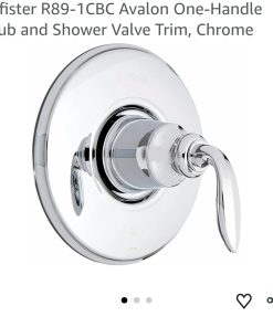 Pfister R89-1CBC Avalon One-Handle Tub and Shower Valve Trim, Chrome