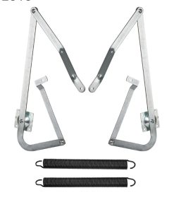 55-2 Attic Ladder Hinge Arms with Springs Replacement Kit Compatible with Werner Mk5, WU2210, W2208, W2210 Attic Ladders Parts, Fits for Werner Attic Ladders Manufactured After 2010