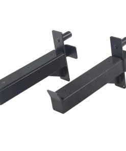 2.36inch Barbell Safety Catches Squat Rack Safety Arm Spotter Fit for 2.36x2.36 Power Rack Cage with 1" or 5/8" Hole