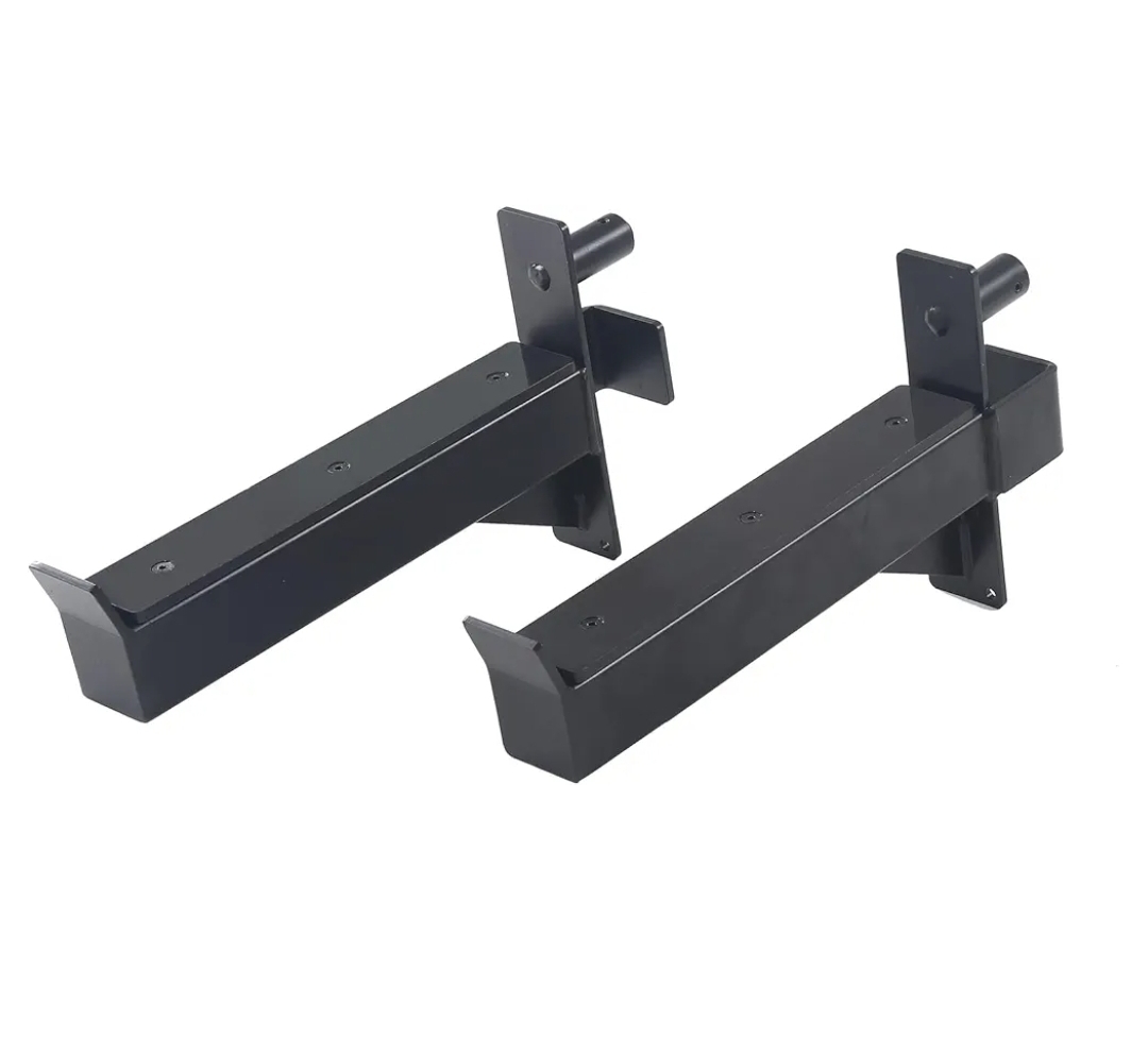2.36inch Barbell Safety Catches Squat Rack Safety Arm Spotter Fit for 2.36x2.36 Power Rack Cage with 1" or 5/8" Hole