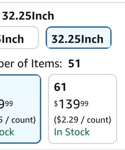 Alternative view of 51 Pack 32.25 x1 Deck Balusters, Metal Deck Spindles with Screws, Iron Balusters for Deck Railing, Heavy Duty Staircase Balusters, Porch Railing, Wave Arc Baluster for Wood Composite Deck