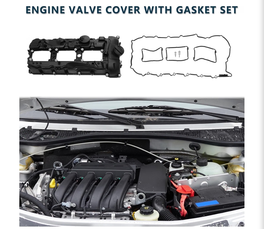 Engine Valve Cover for BMW 135is 3.0L 2013 No.11127570292/264-937 Front Valve Rocker Cover Black with Gasket Bolt Oil Cap PCV Valve 1 Set - Image 3