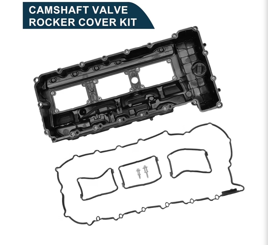 Engine Valve Cover for BMW 135is 3.0L 2013 No.11127570292/264-937 Front Valve Rocker Cover Black with Gasket Bolt Oil Cap PCV Valve 1 Set - Image 8