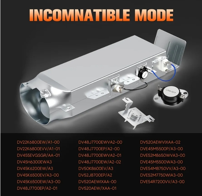 DC97-14486A Dryer Heating Element Assembly for Samsung - Image 12