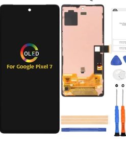 for Google Pixel 7 6.3" OLED Screen Replacement with Frame (Fingerprint Cable Transfer Required) Display Assembly with Touch Digitizer Repair Tools Kit GVU6C GQML3 GO3Z5