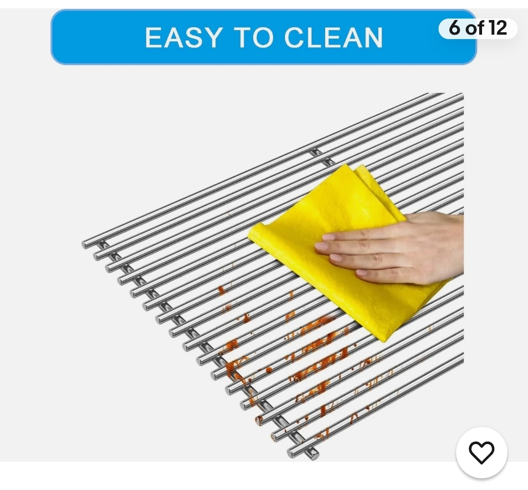 Grill Grates Parts for Weber Genesis Grill 66803, 66096, Weber Genesis II E-610, Genesis II LX E-640 S-640, CSE-315, CSS-315, 18”Stainless Steel Grids BBQ Gas Grill Replacement Parts - Image 9