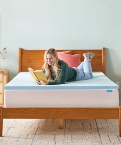 Alternative view of LINENSPA Memory Foam Mattress Topper - 2 Inch Gel Infused Memory Foam - Plush Feel - Cooling and Pressure Relieving - CertiPUR Certified - Dorm Room Essentials - Twin XL Size