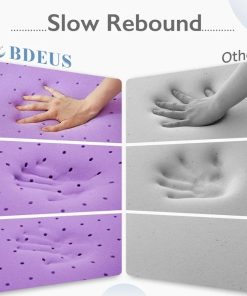 Alternative view of 1.5 inch Mattress Topper, Cooling Gel Memory Foam Bed Topper for Pressure Relief and Back Pain, CertiPUR-US Certified, Dorm Essentials, Twin-XL