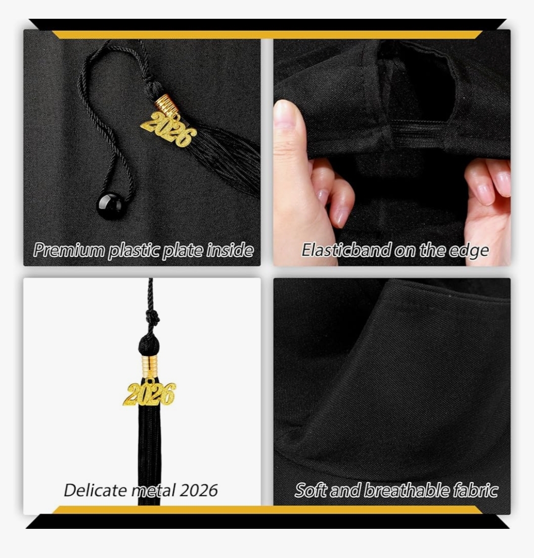 34 Child Size Preschool Grad Caps Bulk Kindergarten Graduation Cap Grad Hats with Metal Tassel for Preschool - Image 9