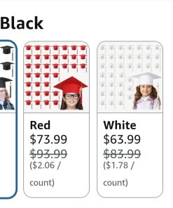 Alternative view of 34 Child Size Preschool Grad Caps Bulk Kindergarten Graduation Cap Grad Hats with Metal Tassel for Preschool
