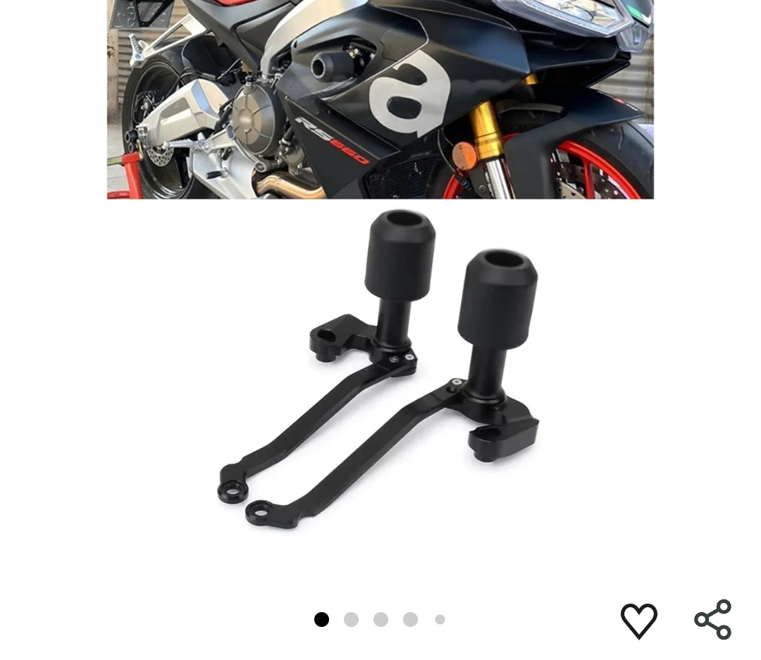 For 2025 RS660 rs660 2024 Motorcycle Frame Sliders CNC Protector Guard Fairing Crash Pad Falling Protection Frame Slider
