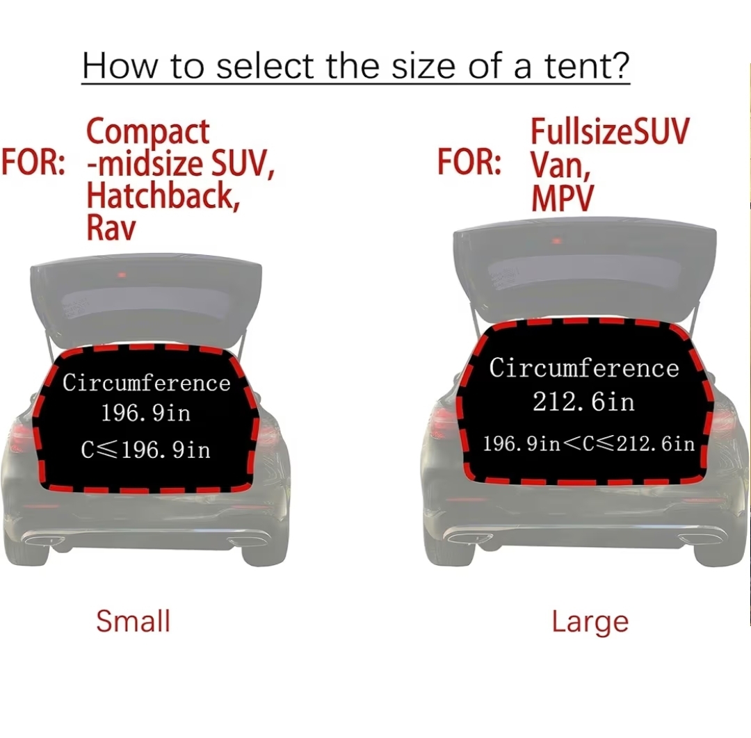 Hasika SUV Tailgate Tent - 2 Person Car Camping Awning, 3000mm Waterproof & UPF 50+ -Portable Hatchback Tent for Couples & Pet Owners, 2-Min Setup Road Trip Essentials Yellow - Image 9