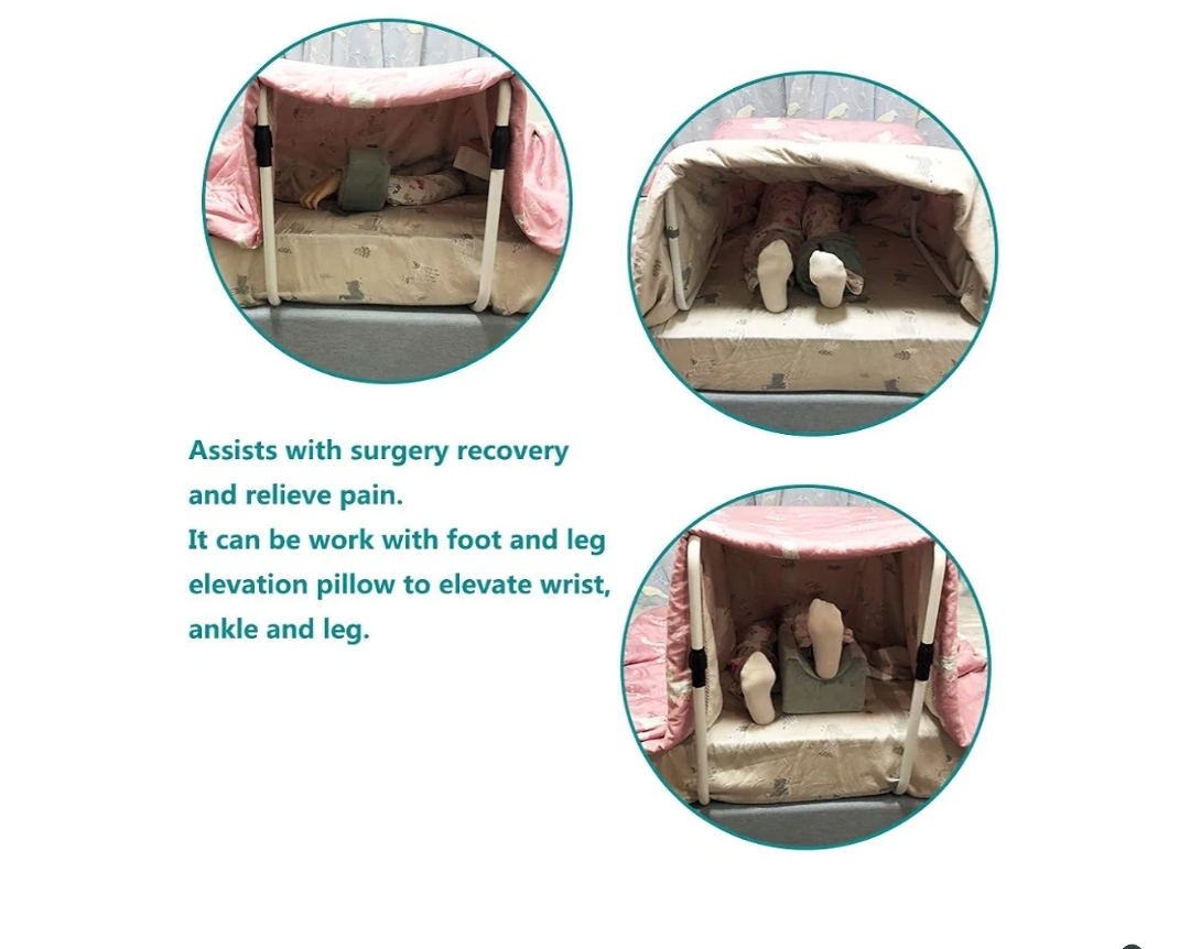 Blanket Lifter Foot Surgery Tent Cradle Bed Sheet Lifter Blanket Lift Bar Support Medical Tent Adjustable Bed Foot Protector for Feet Ankle Surgery Recovery Arthritis Leg Cramps Gout Care - Image 8