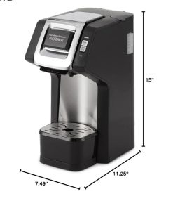 Alternative view of Hamilton Beach 49979 FlexBrew Single-Serve Coffee Maker, Compatible with Pod Packs and Grounds, Black and Chrome