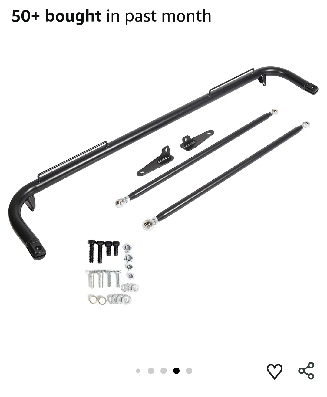 49" Harness Bar Racing Safety Seat Belt Rod Compatible with Ford Honda Mitsubishi and more, Works with All 4-Point, 5-Point and 6-Point Seat Belts Universal Black - Image 10
