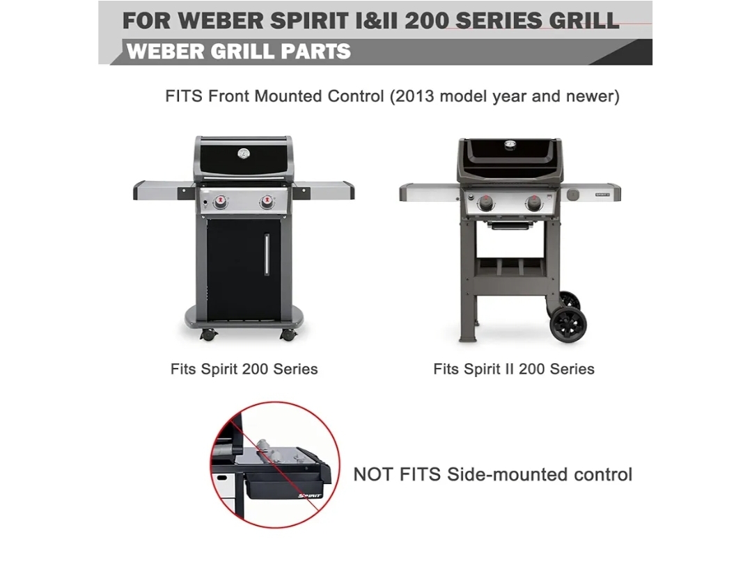 Spirit Grill Replacement Parts 7637 Grates 7635 Flavorizer Bars for Weber Spirit E-210 Grill Parts Weber Spirit I and II 200 Series E210 E220 E215 S210 S220 GS4 Parts Replacement Grates Flavor Bars - Image 5