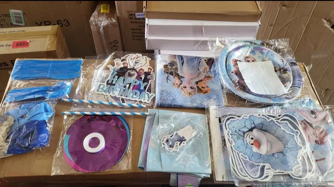 Cartoon Frozen Birthday Party Supplies Decorations - Image 9