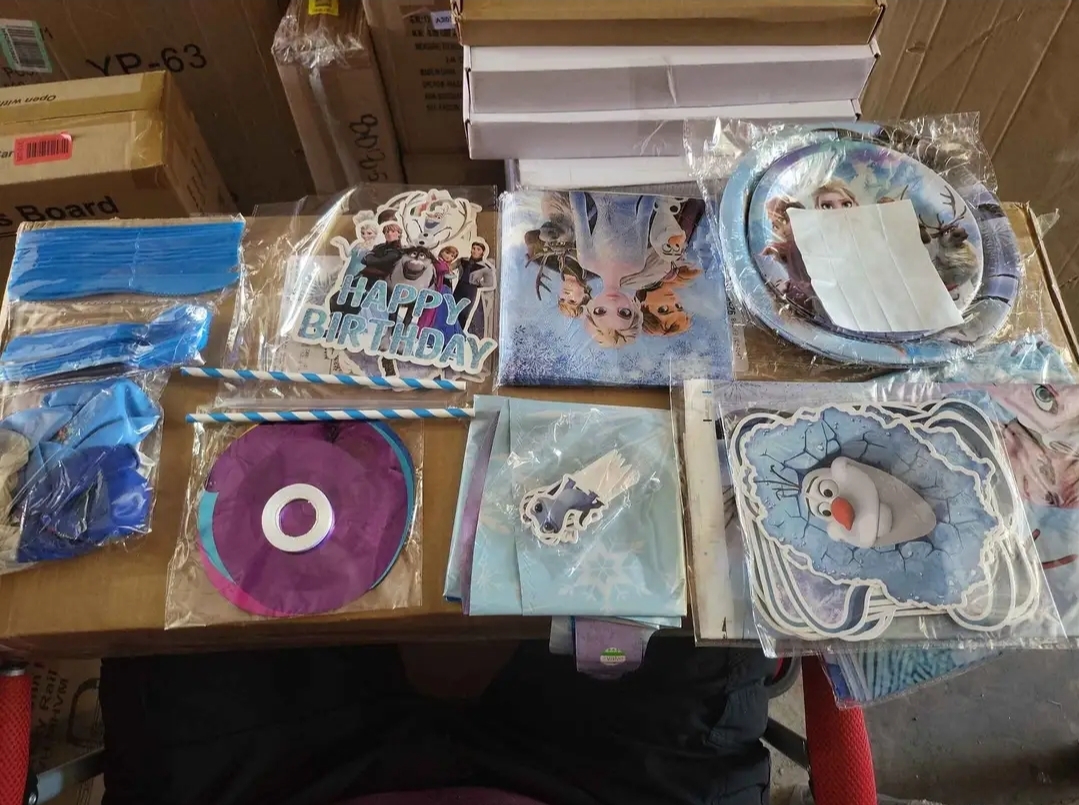 Cartoon Frozen Birthday Party Supplies Decorations - Image 6