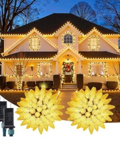 2 Pack C9 Christmas Lights - Total 162 FT 200 LED String Lights with Timer & 8 Modes, Waterproof Connectable Green Wire Fairy Lights for Indoor Outdoor Home Yard Tree House Decor - Warm White