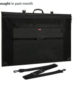Light Weight Art Portfolio Bag, 36 x 48 Extra Large Art Portfolio Case with Detachable Shoulder Strap, Leather Corners, Carrying Storage Case for Artwork, Canvas, Poster, Sketching, and Drawing