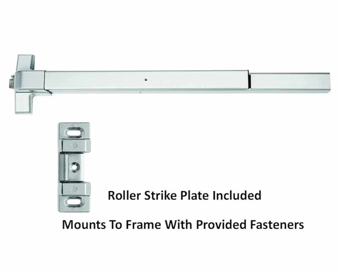 Dynasty Hardware Push Bar Panic Exit Device for Emergency Exit Doors Aluminum - Image 6