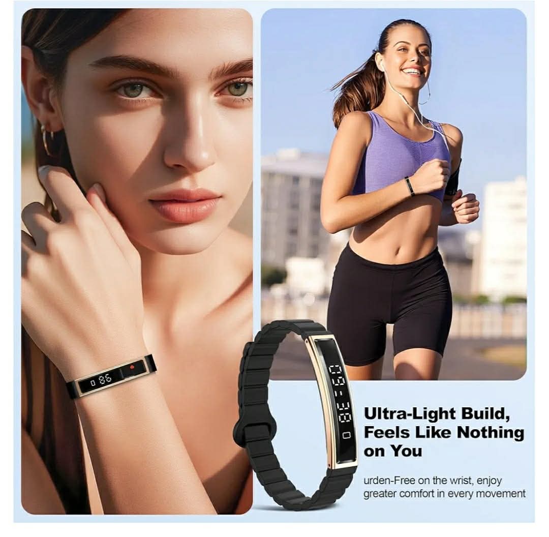 Smart Bracelet for Women Men, Health Activity Fitness Trackers, 24/7 Heart Rate & Sleep Tracker, HRV & Stress Monitor, Smart Wristband with 2 Bands for Calorie/Step Counter, Free APP for iOS & Android - Image 7