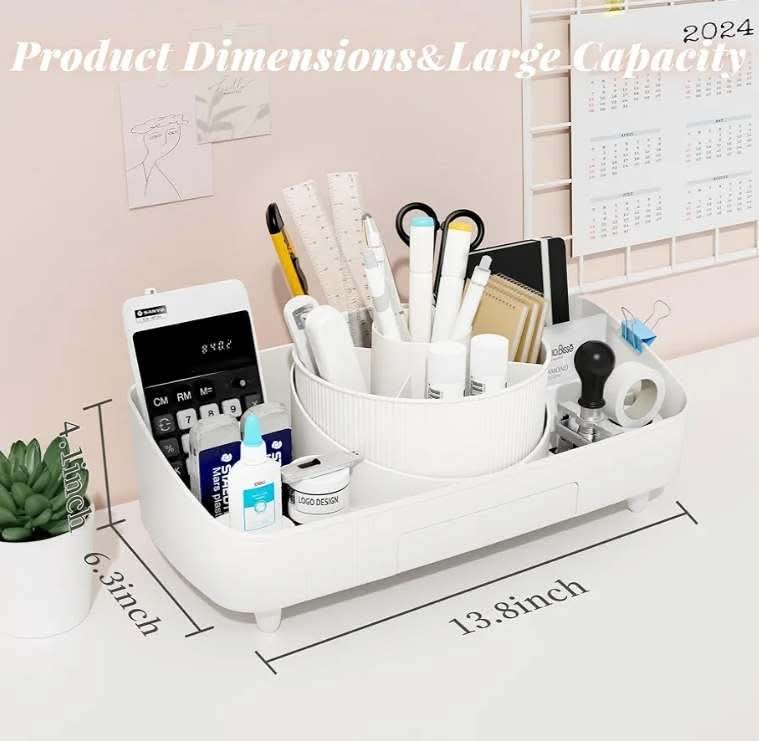 Makeup Organizer for Vanity, Makeup Storage Organizer, Rotating Makeup Organizer Skincare Organizer Countertop for Bathroom Sink,Organize and Storage Brush Holder Perfume - Image 5