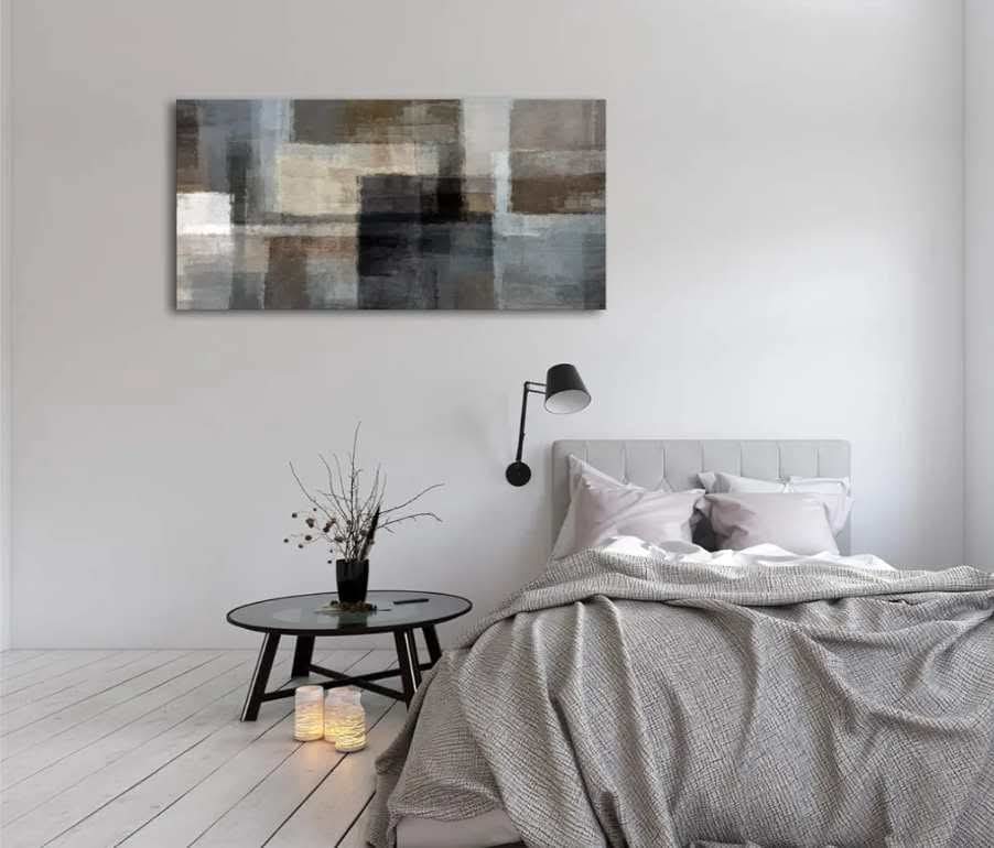Abstract Wall Art Canvas Print Picture Painting for Home Bedroom, Decoration Modern Framed Artwork Wall Art Living Room Metal Canvas Paintings 24"x48" - Image 7